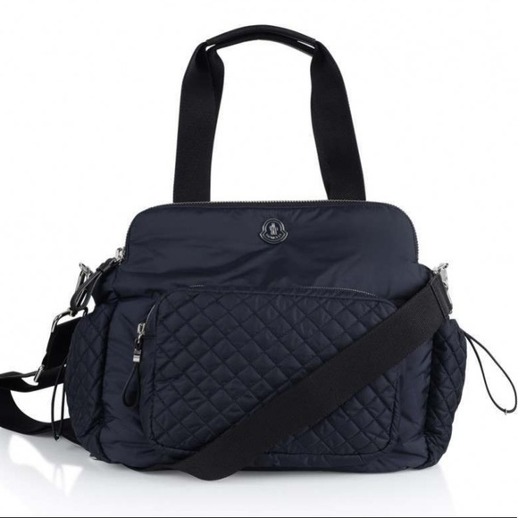 Moncler Handbags - Moncler Navy Quilted Diaper Bag